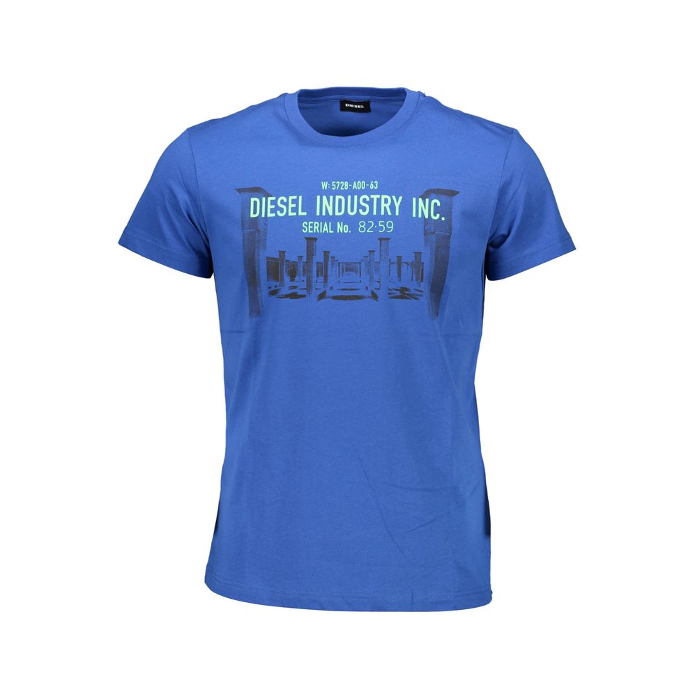 Diesel Blå Bomuld Herre T-shirt