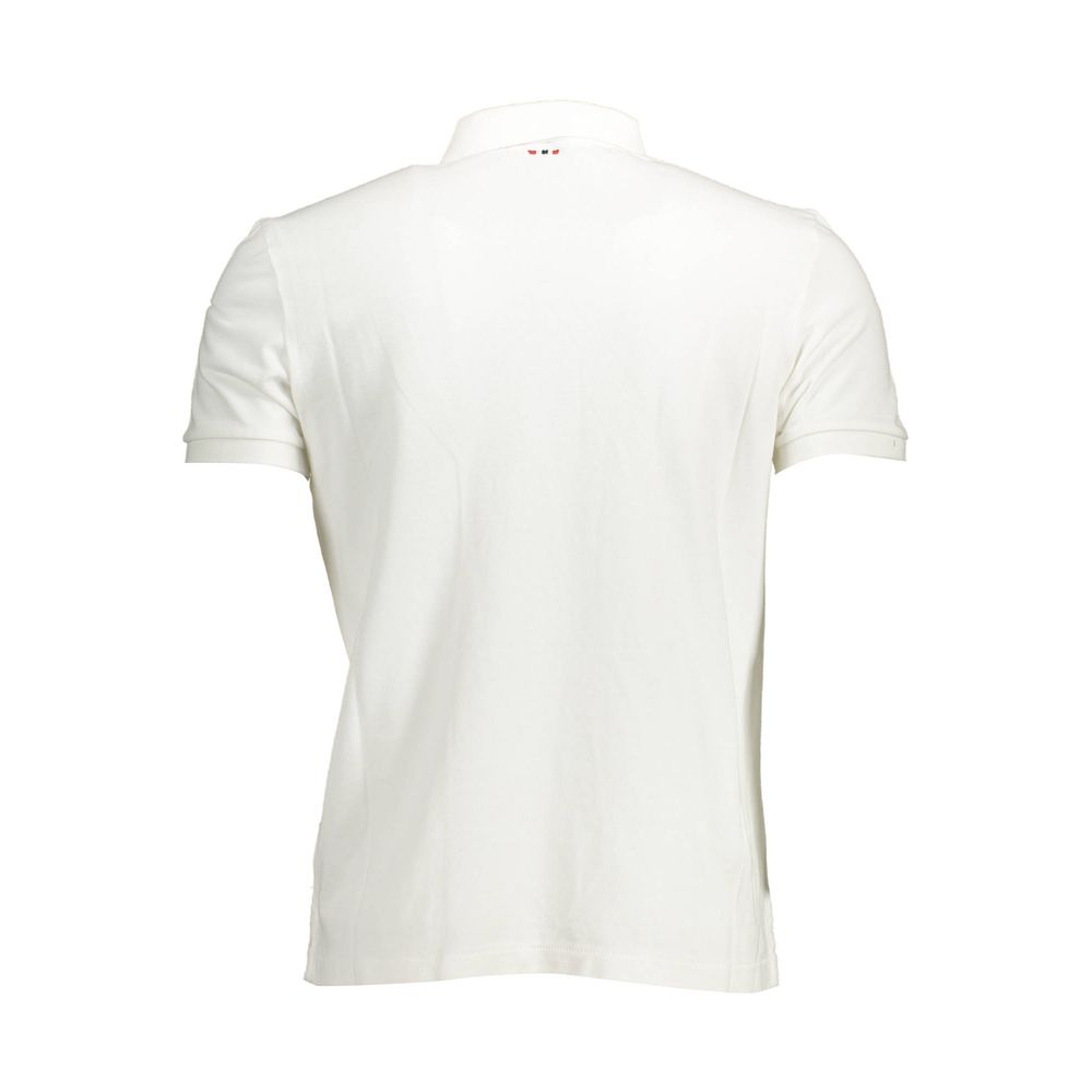 Napapijri Hvid Bomuld Herre Poloshirt