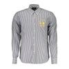 La Martina Blue Cotton Men Shirt