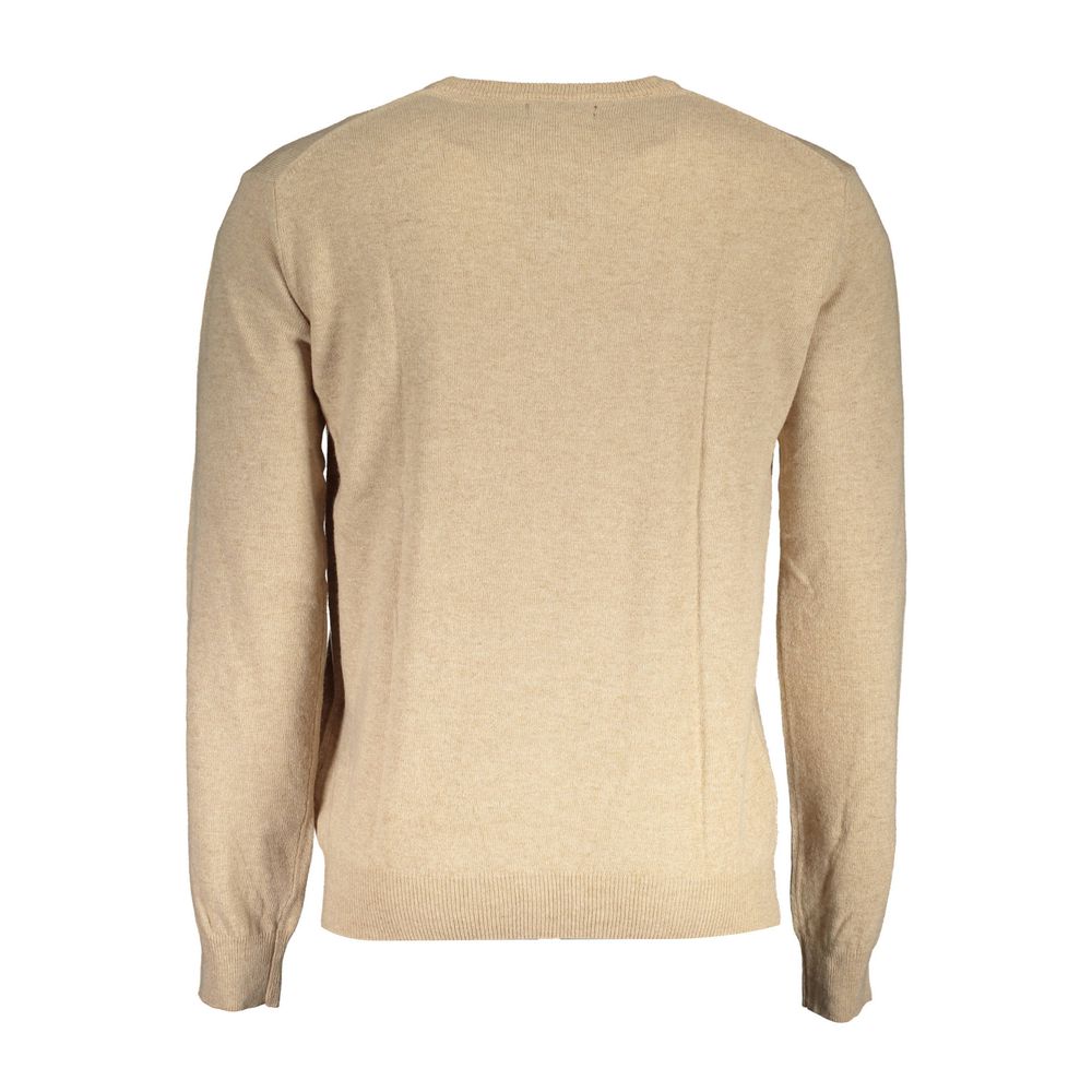 La Martina Beige Uld Herretrøje