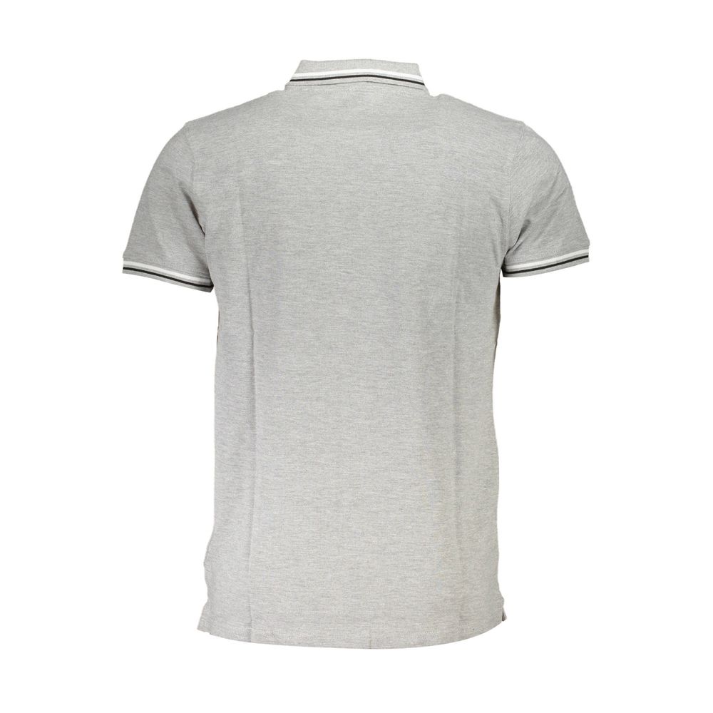 Cavalli Class Grå Bomuld Herre Poloshirt