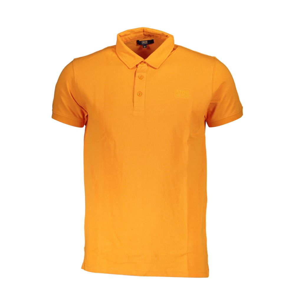 Cavalli Class Orange Bomuldspoloshirt