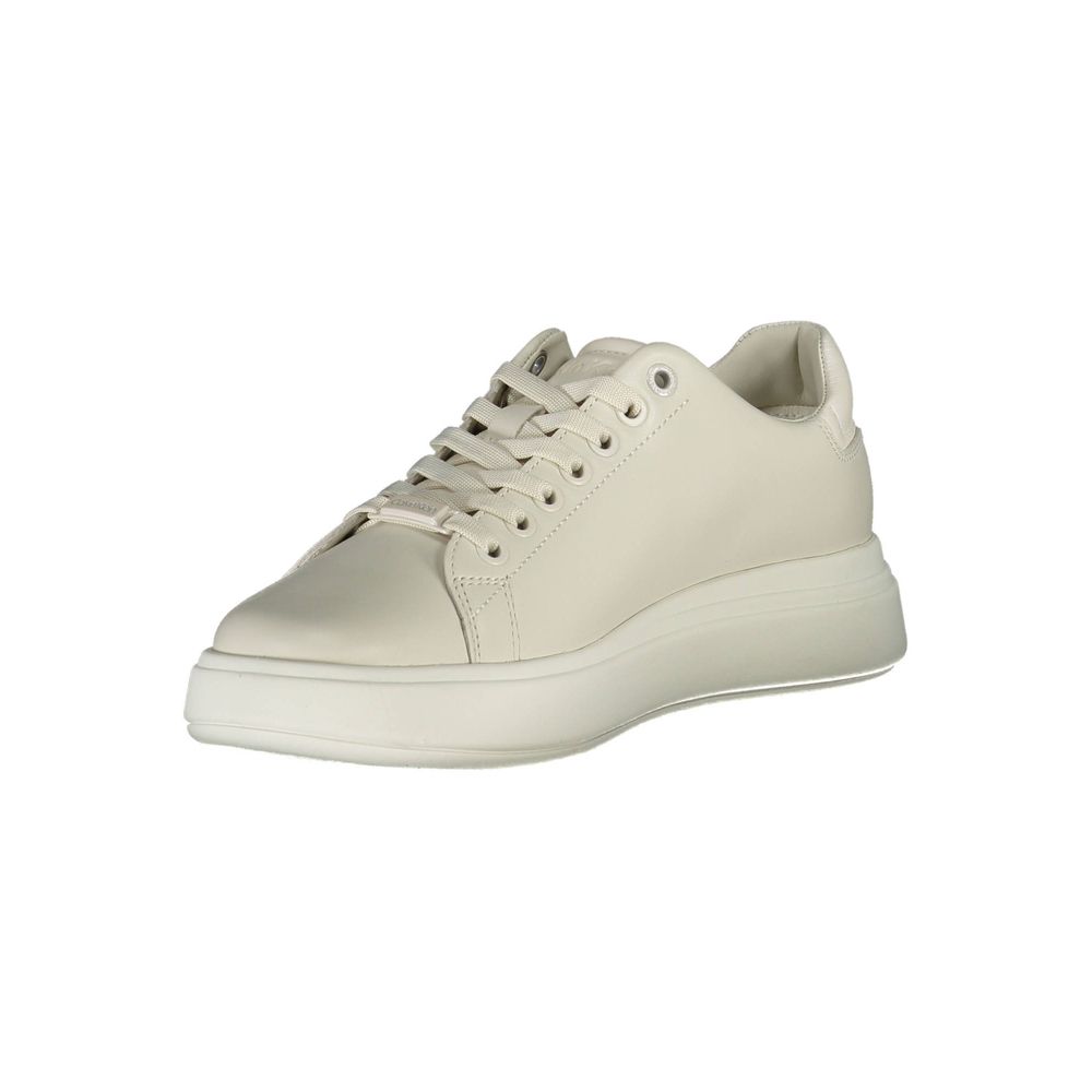 Calvin Klein Beige Læder Dame Sneaker