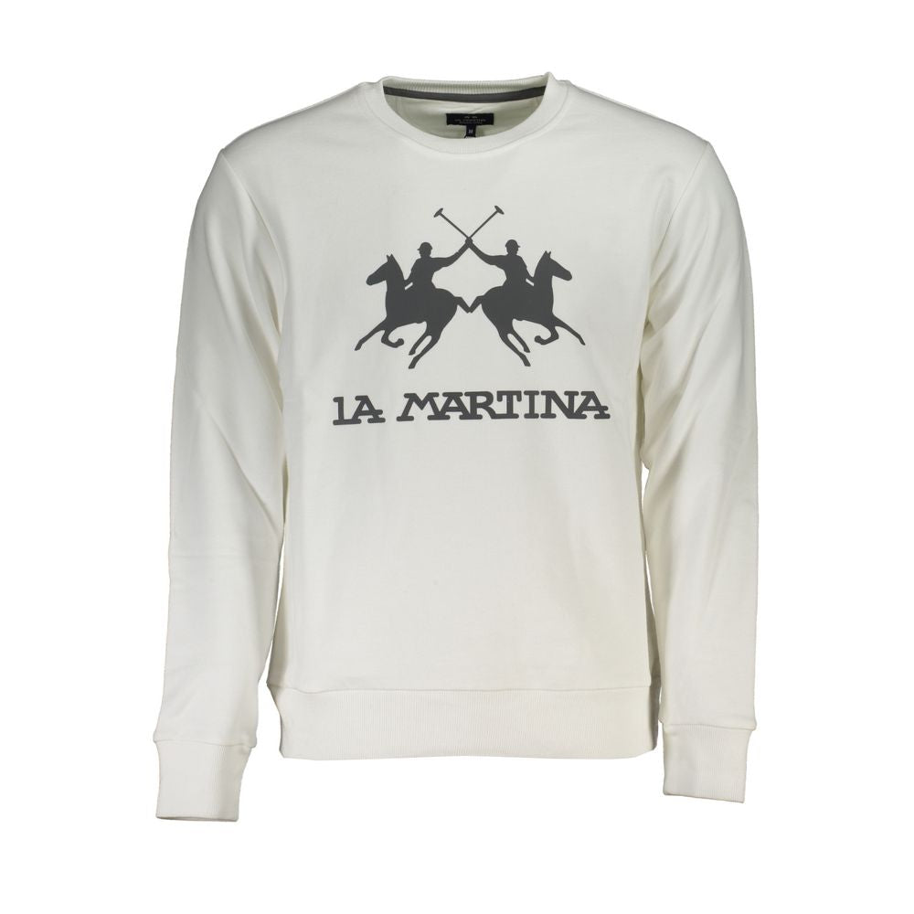 La Martina Elegant Langærmet Sweatshirt Med Rund Hals