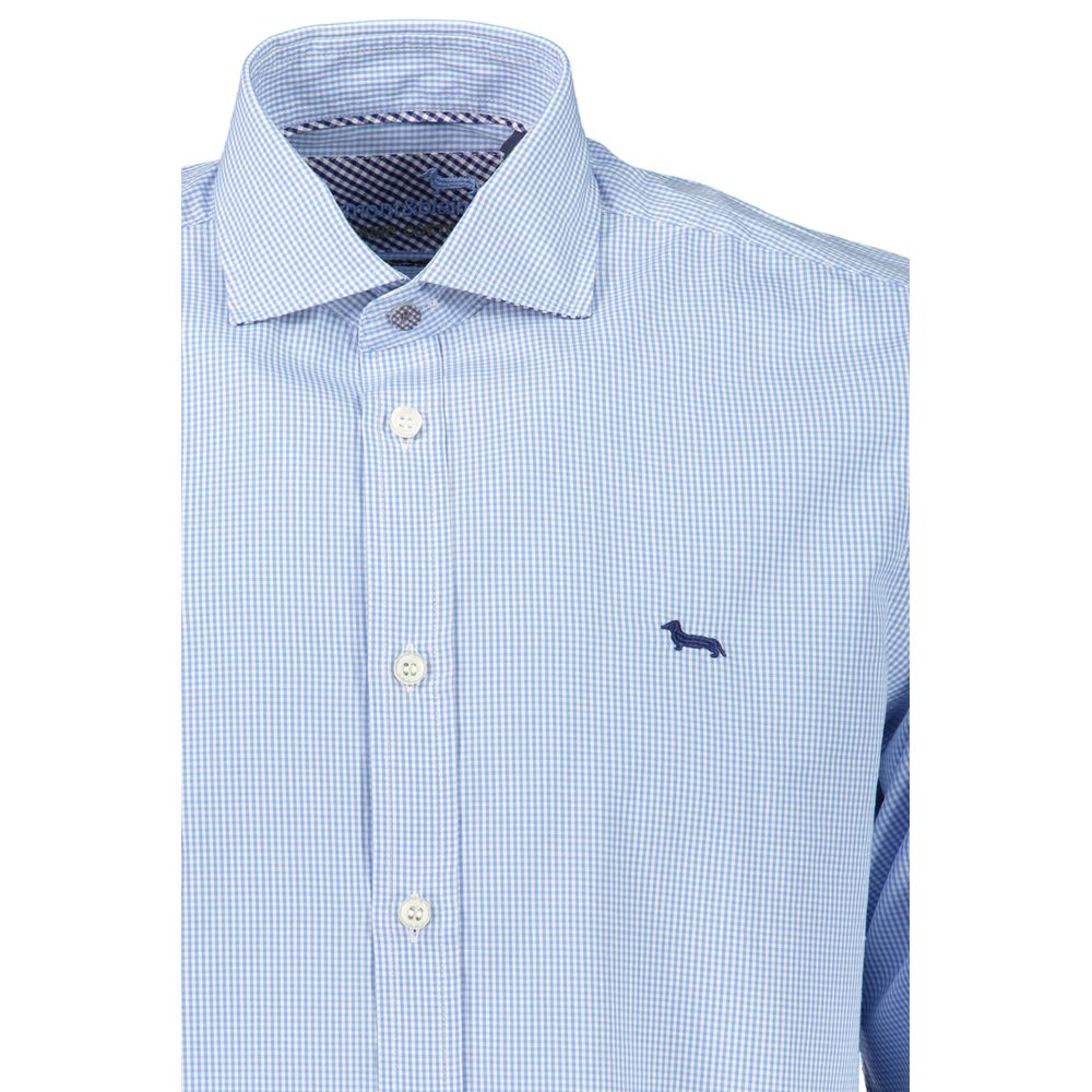 Harmont & Blaine Light Blue Cotton Men Shirt