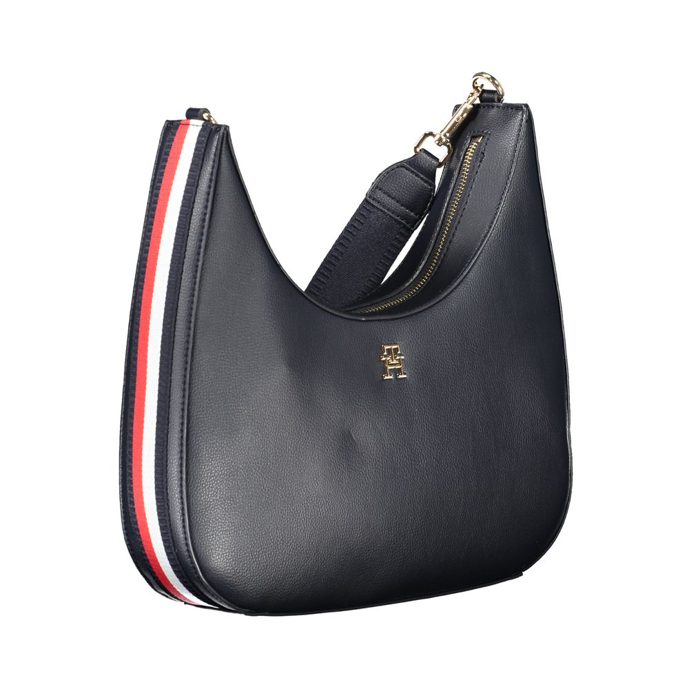 Tommy Hilfiger blå polyester håndtaske