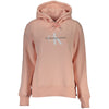 Calvin Klein Chic Pink Fleece Hættetrøje med Logo Broderi