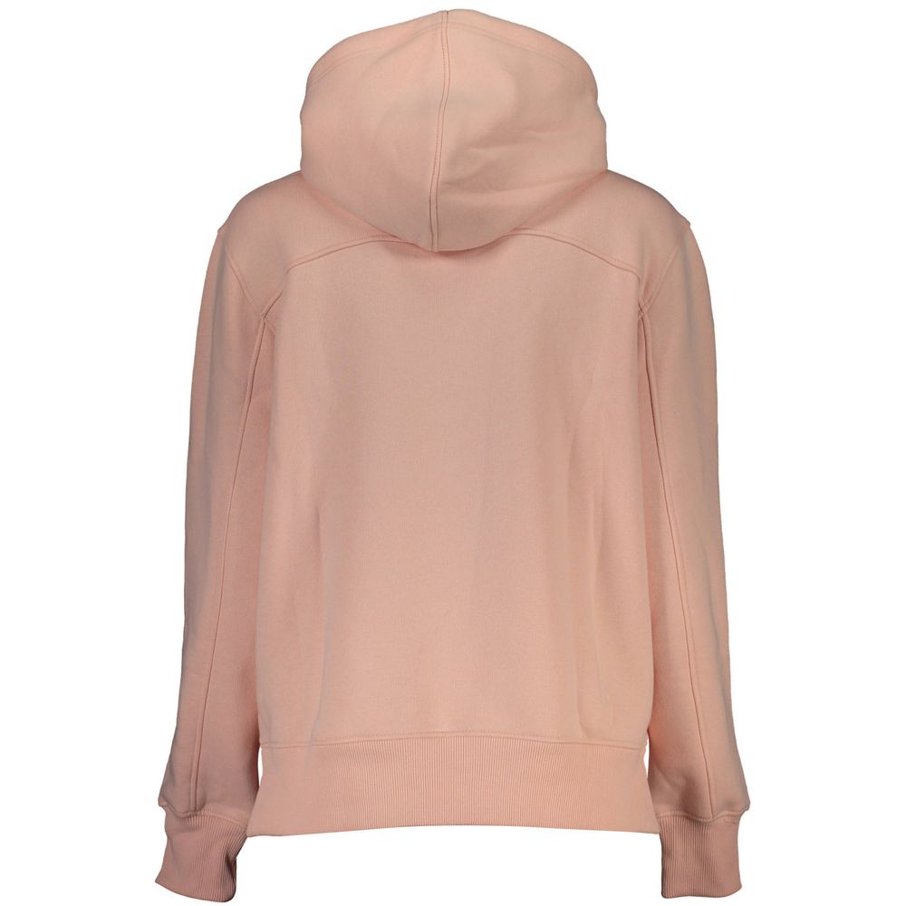 Calvin Klein Chic Pink Fleece Hættetrøje med Logo Broderi