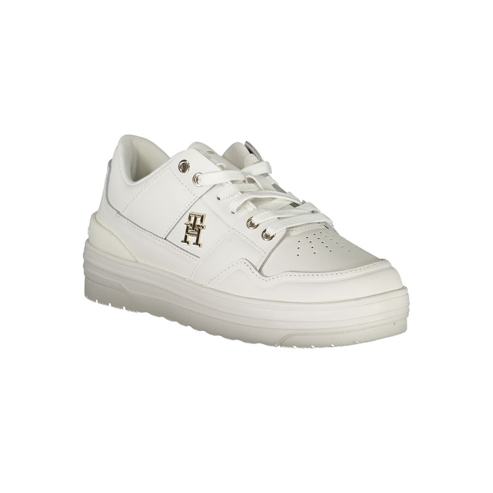 Tommy Hilfiger Hvid Læder Dame Sneaker
