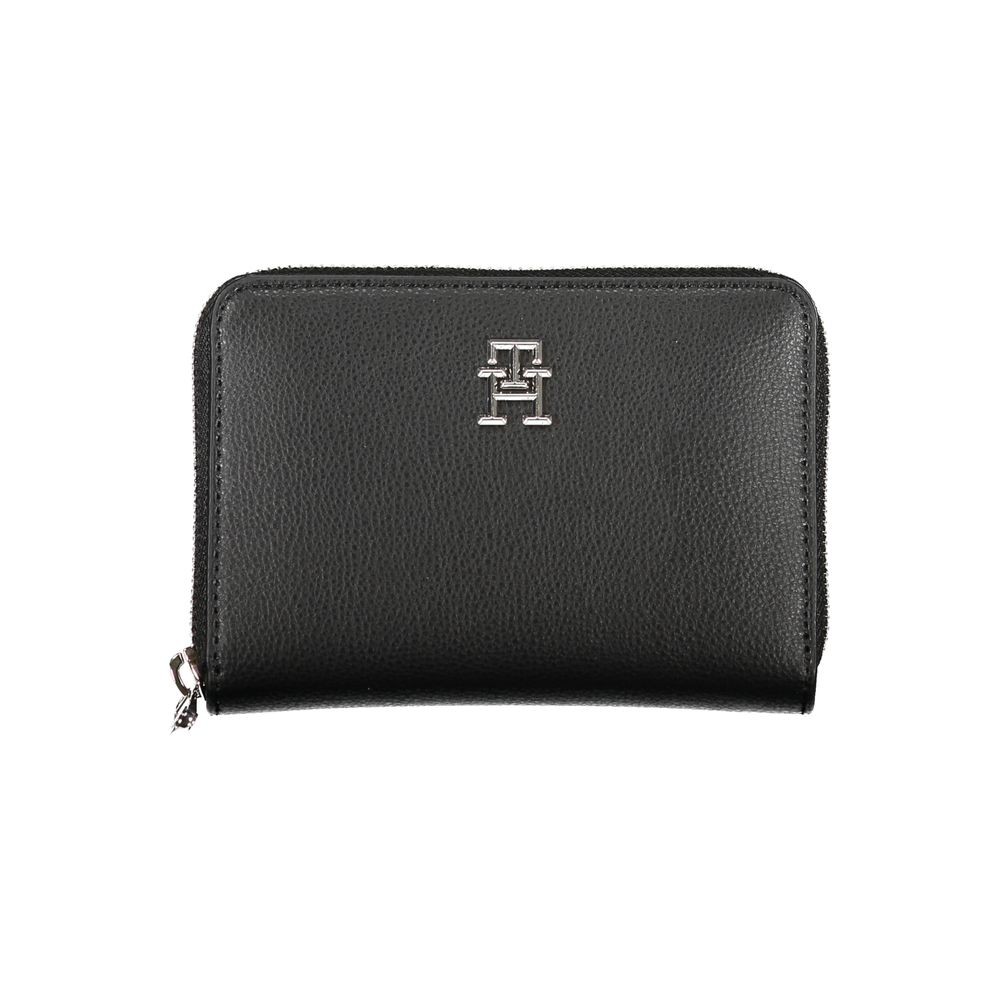 Tommy Hilfiger elegant sort lynlåspung med flere rum