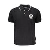 North Sails sort bomuldspoloshirt
