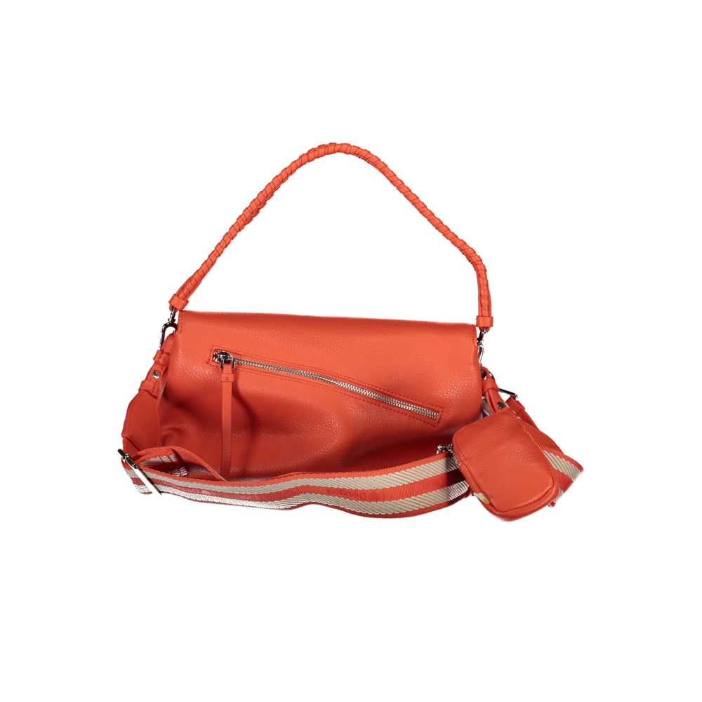 Desigual lyserød polyethylen håndtaske