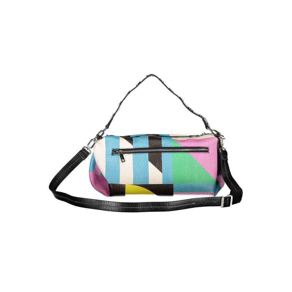 Desigual lyserød polyethylen håndtaske