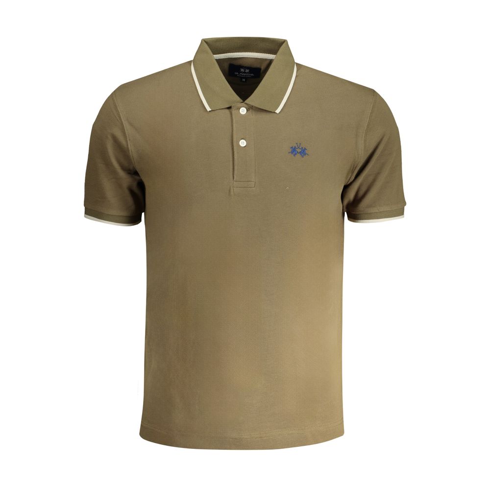 La Martina Grøn bomulds poloshirt