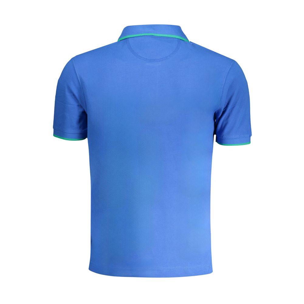 La Martina blå bomuld poloshirt