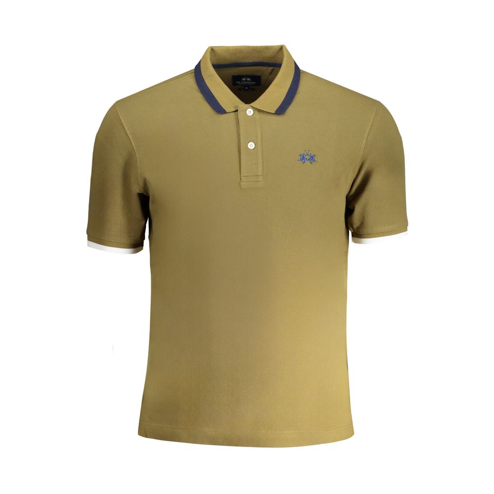La Martina Grøn bomulds poloshirt