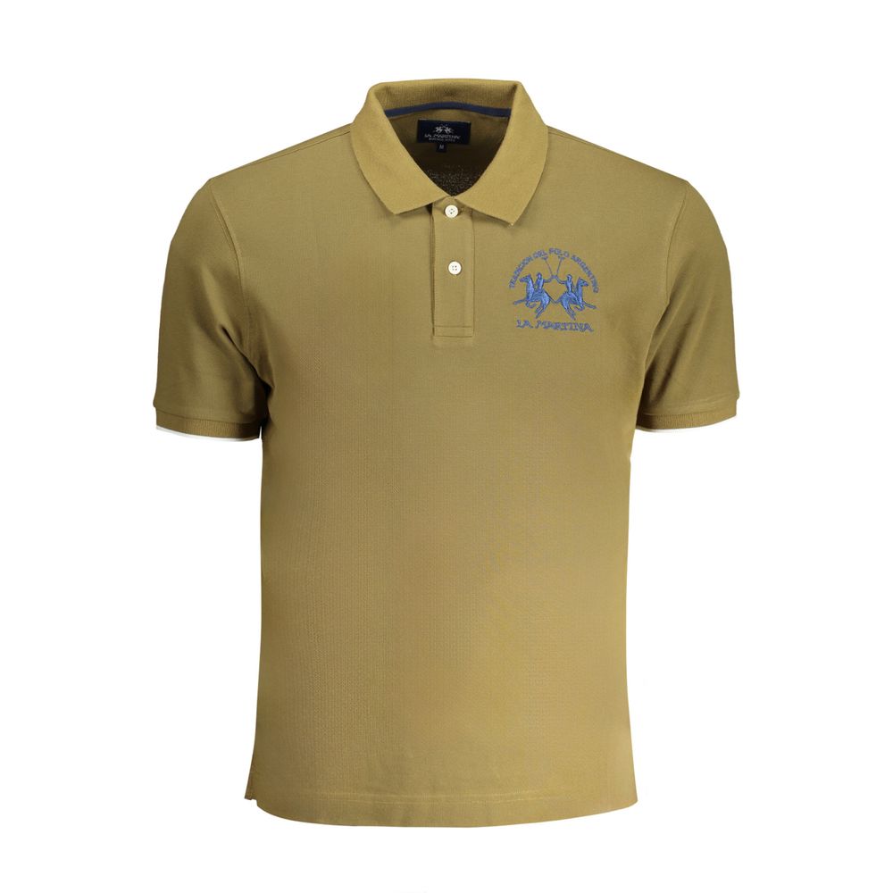 La Martina Grøn bomulds poloshirt