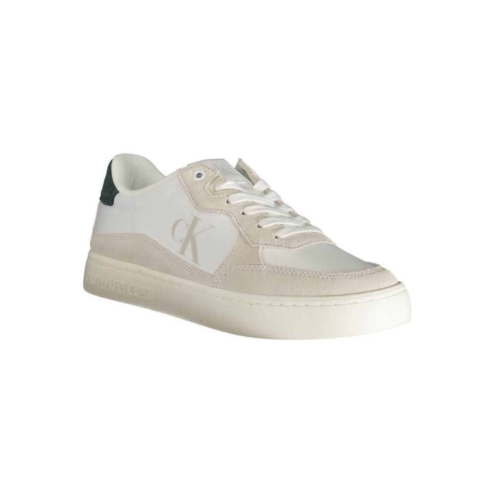 Calvin Klein Hvid Læder Herre Sneaker
