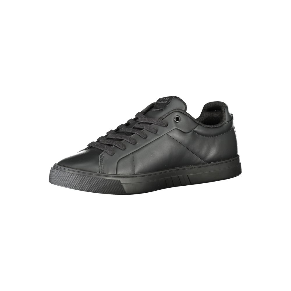 Tommy Hilfiger Sort Læder Herre Sneaker