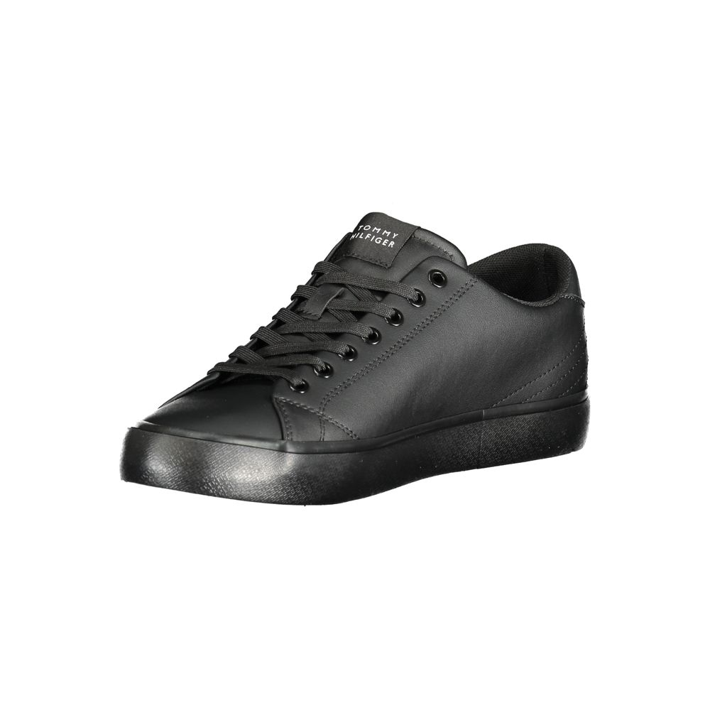 Tommy Hilfiger Sort Læder Herre Sneaker
