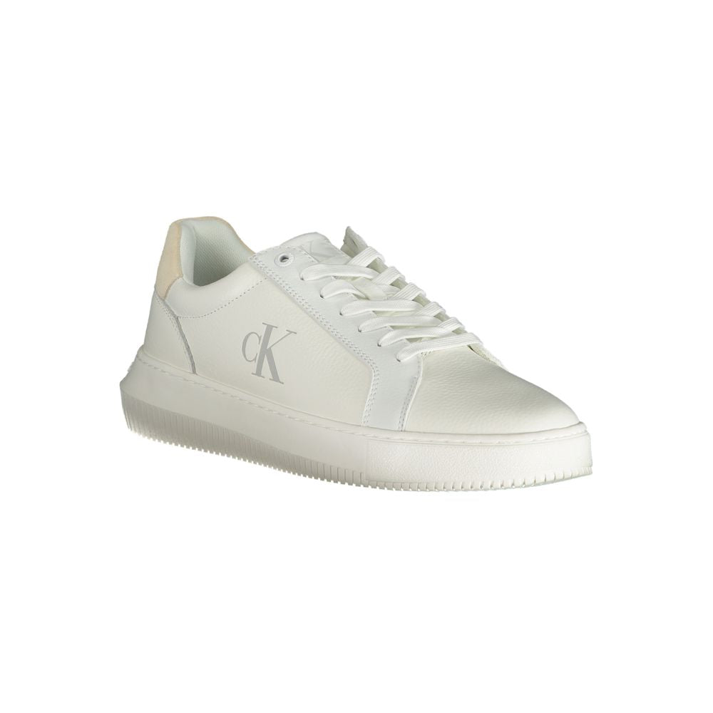 Calvin Klein Hvid Polyethylen Herre Sneaker
