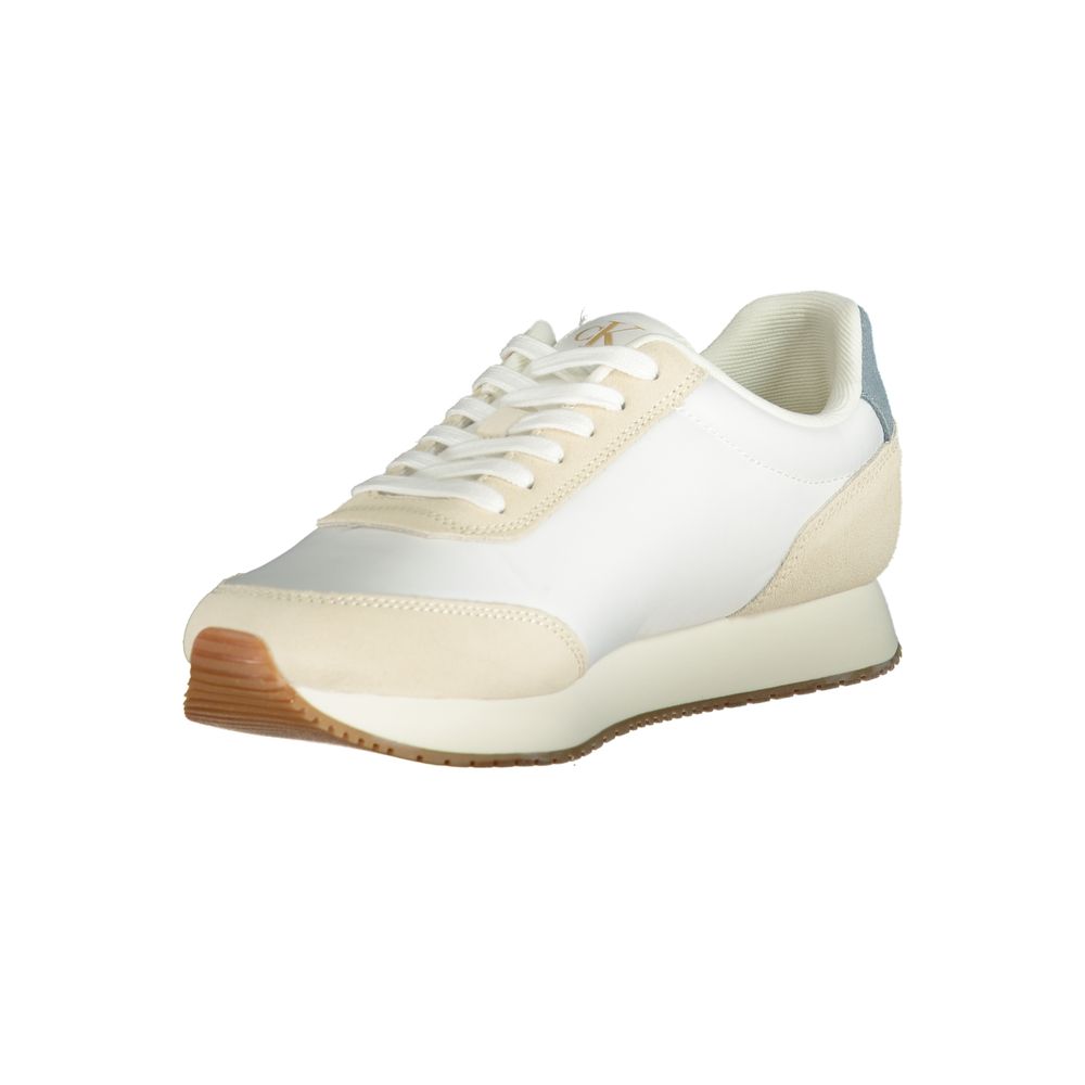 Calvin Klein Hvid Polyester Herre Sneaker