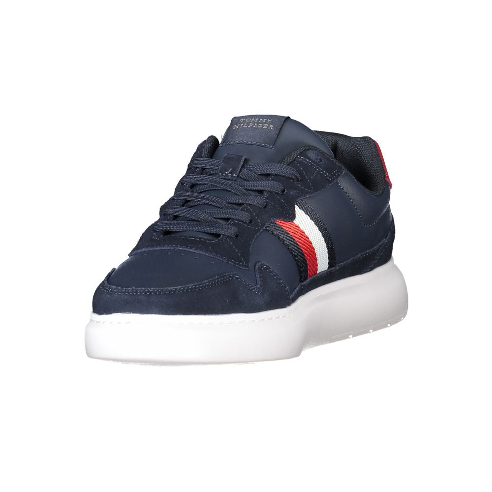 Tommy Hilfiger Blå Læder Herre Sneaker