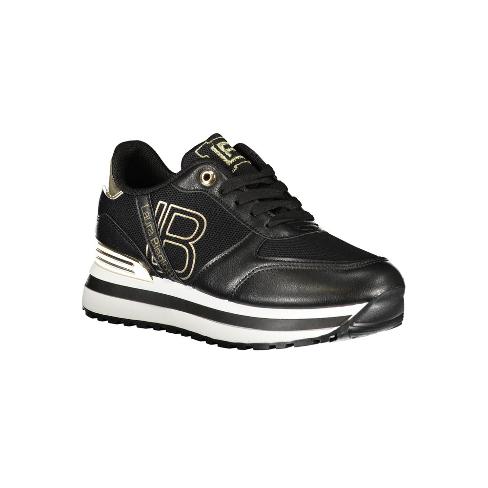 Laura Biagiotti Sort Polyester Dame Sneaker