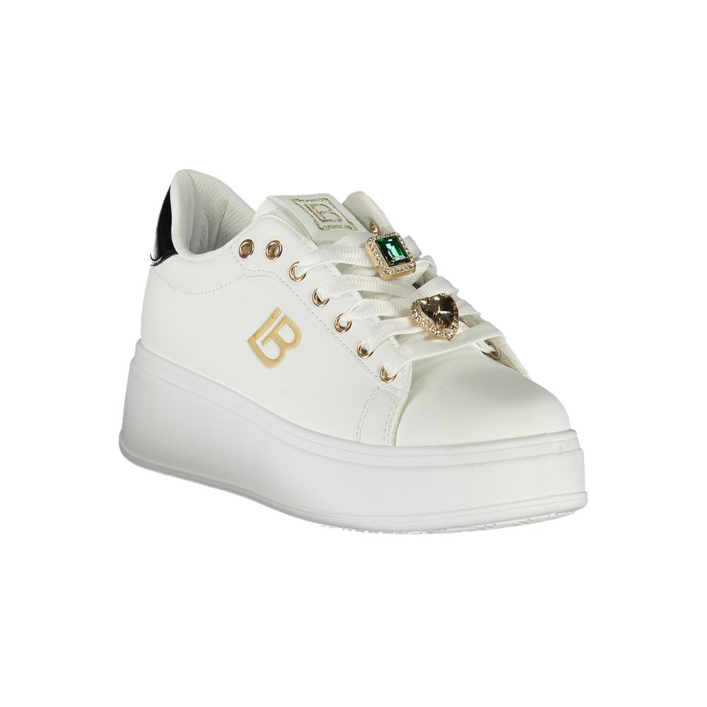 Laura Biagiotti Hvid Syntetisk Dame Sneaker