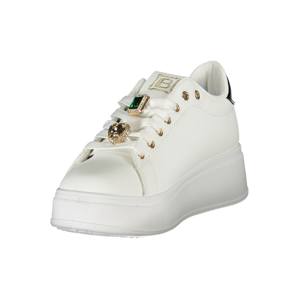 Laura Biagiotti Hvid Syntetisk Dame Sneaker