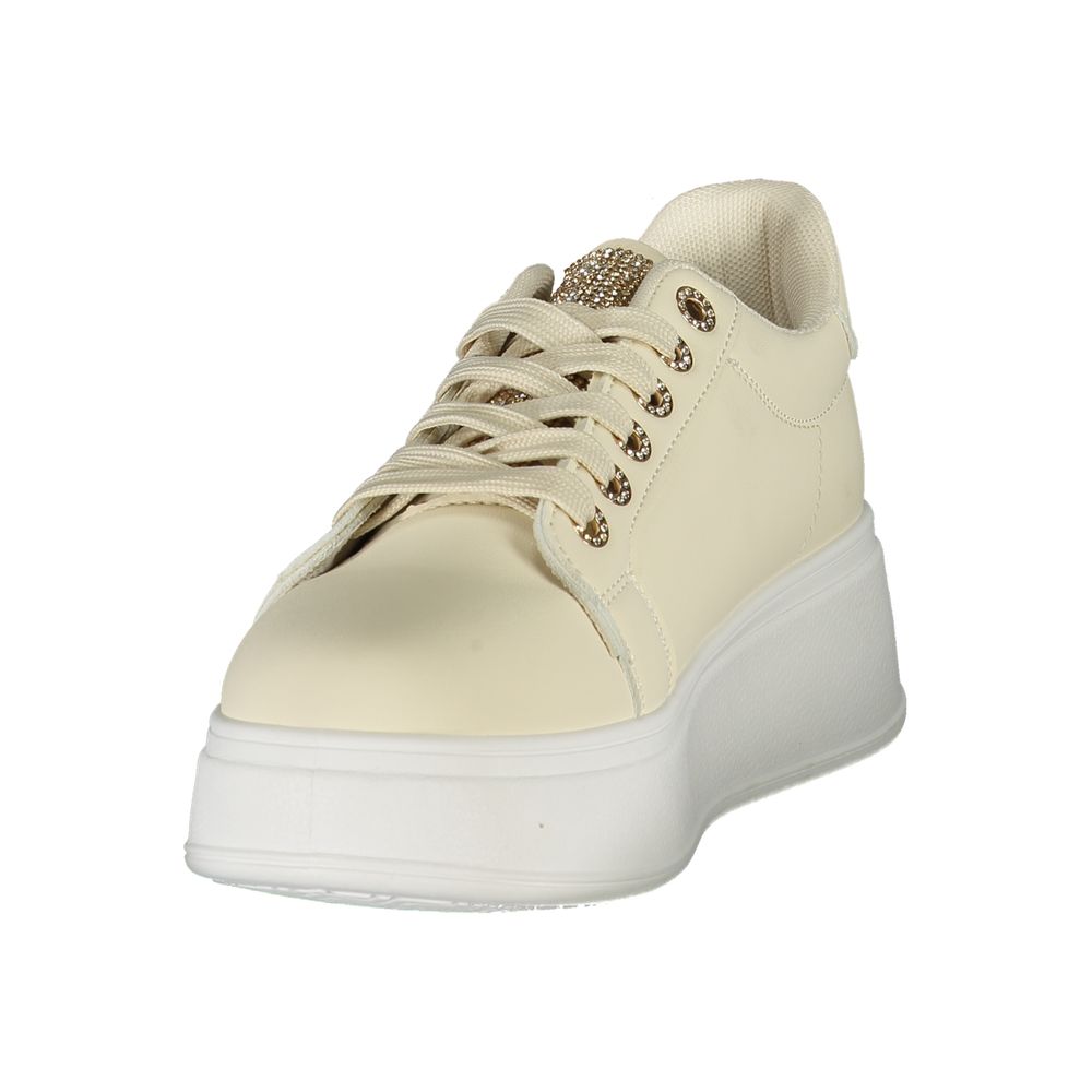 Laura Biagiotti Beige Polyester Dame Sneaker