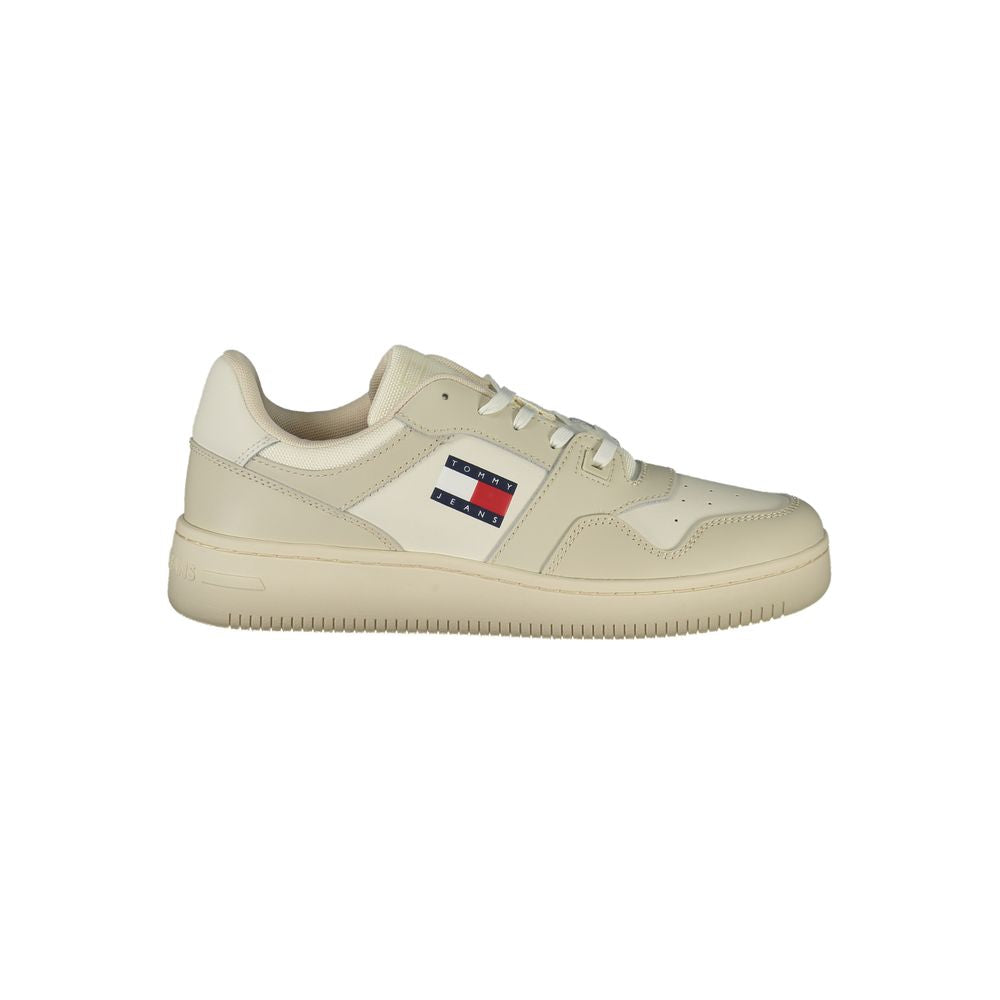 Tommy Hilfiger Beige Læder Herre Sneaker