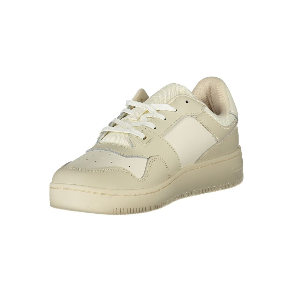 Tommy Hilfiger Beige Læder Herre Sneaker