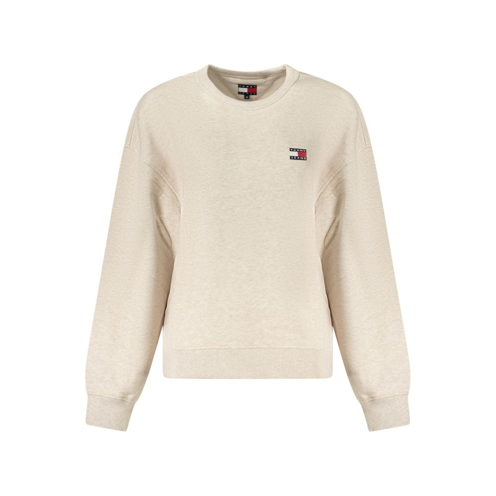 Tommy Hilfiger Beige Bomuldssweater Til Kvinder
