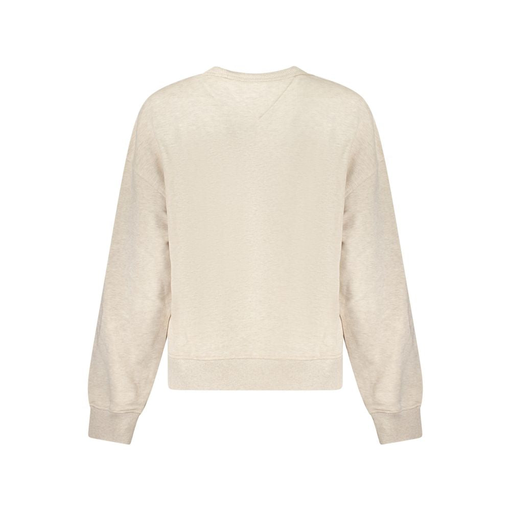 Tommy Hilfiger Beige Bomuldssweater Til Kvinder