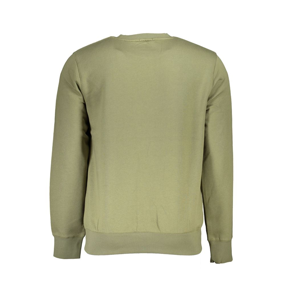 Timberland Klassisk Grøn Fleece Sweatshirt Med Rund Hals