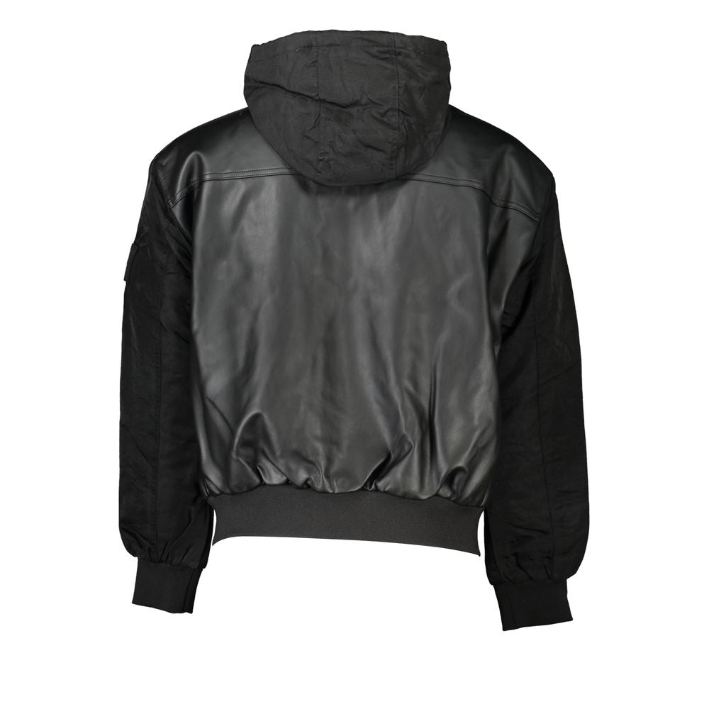 Calvin Klein Sleek Sort Hættetrøje med Kontrastdetaljer