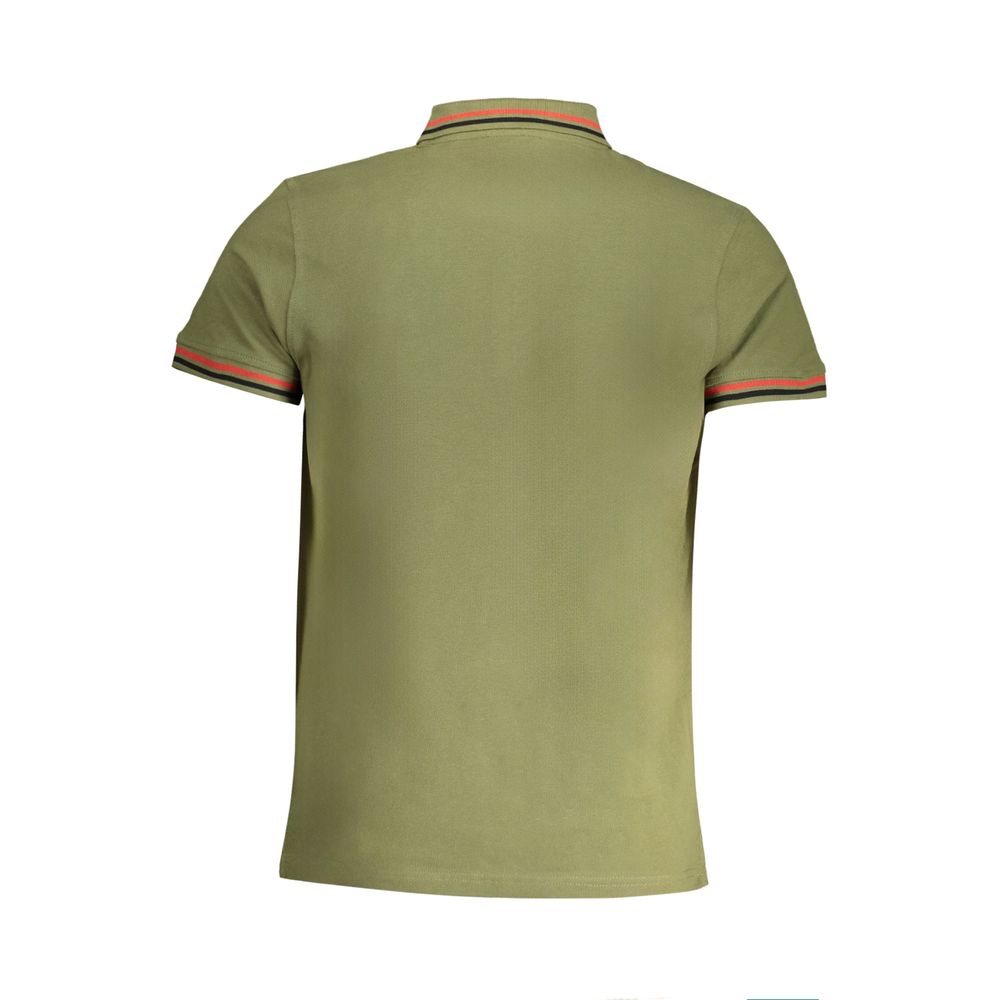 Cavalli Class Grøn Bomuldspoloshirt