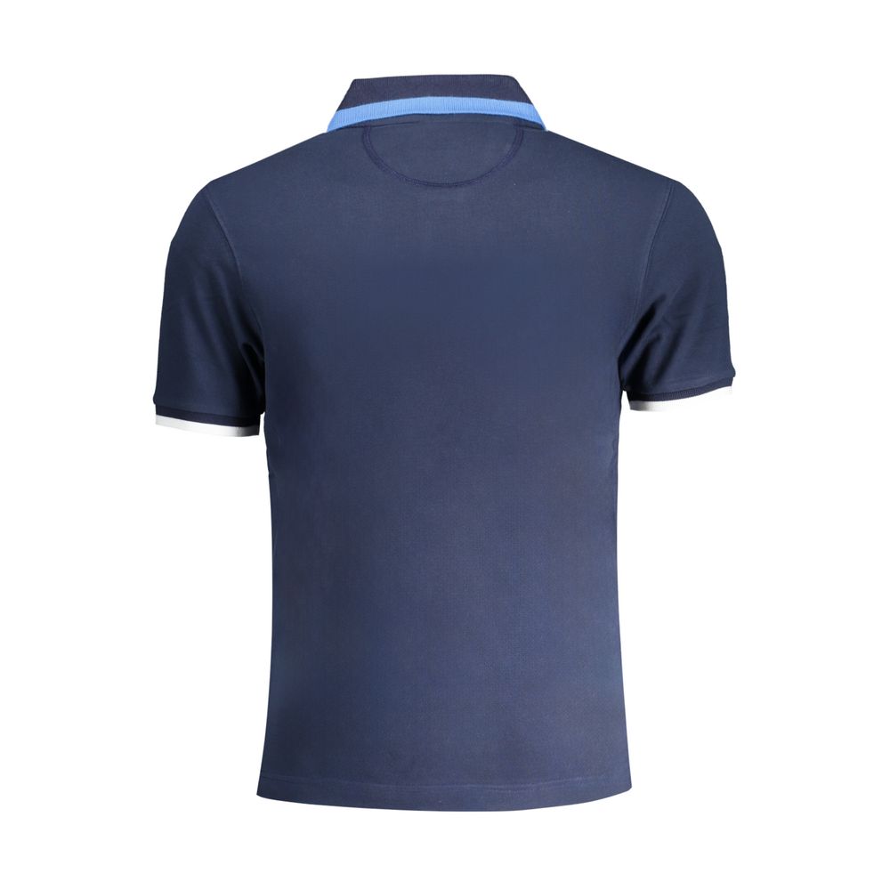 La Martina blå bomuld poloshirt