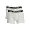 Trussardi Gray Cotton Men Boxer