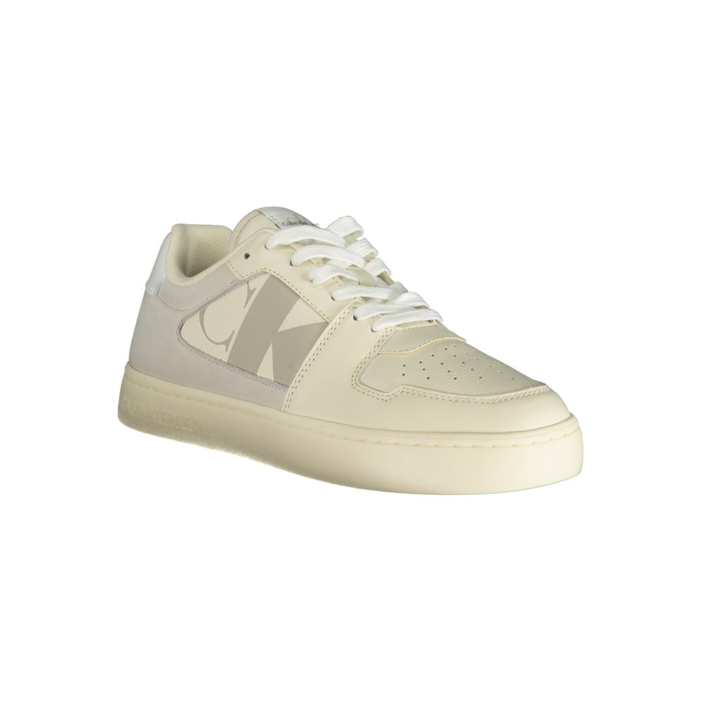 Calvin Klein Hvid Polyethylen Herre Sneaker