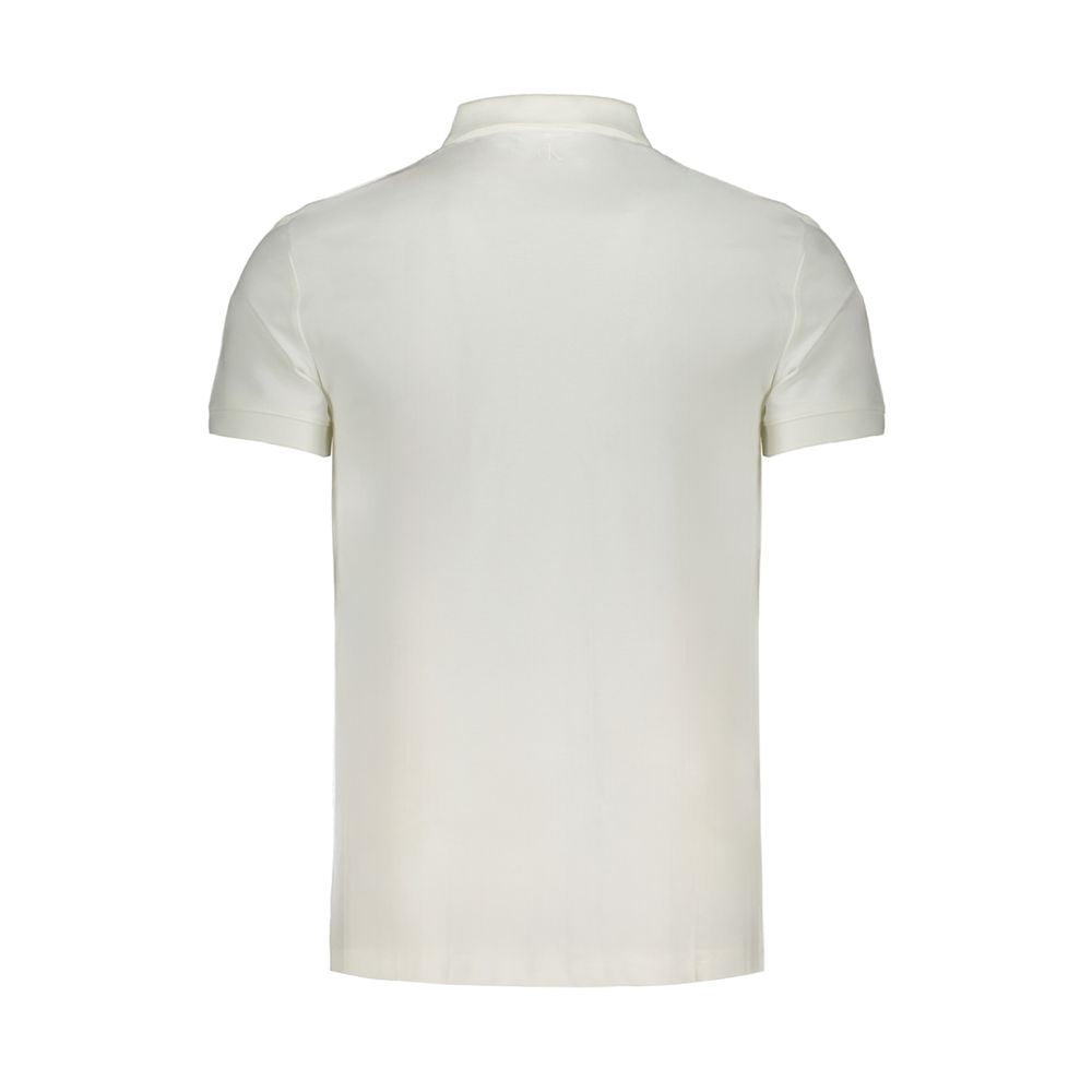 Calvin Klein hvid bomuldspoloshirt