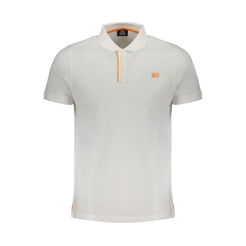Norge 1963 Hvid bomuldspoloshirt