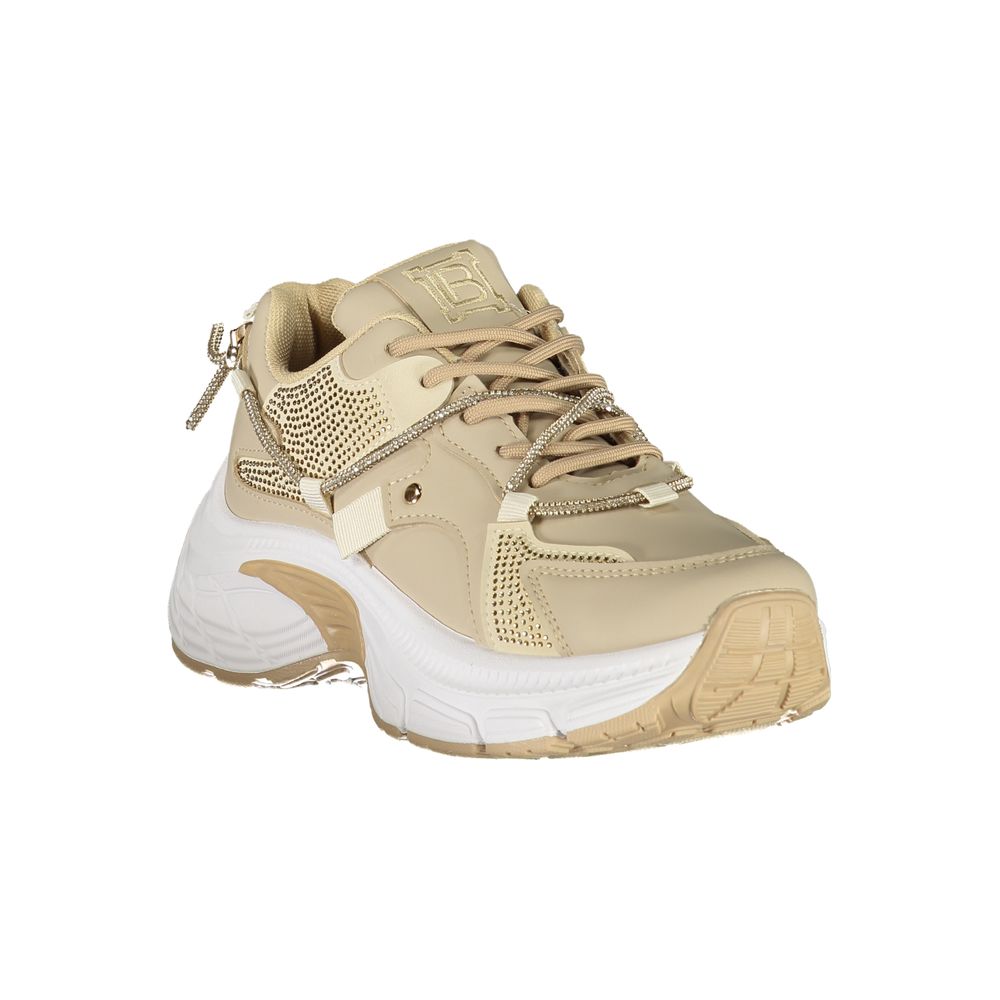 Laura Biagiotti Beige Polyester Dame Sneaker