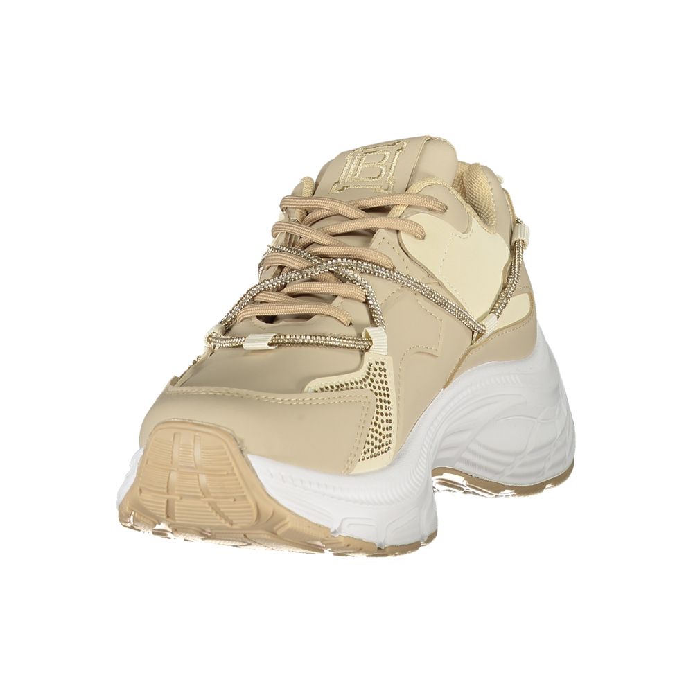 Laura Biagiotti Beige Polyester Dame Sneaker