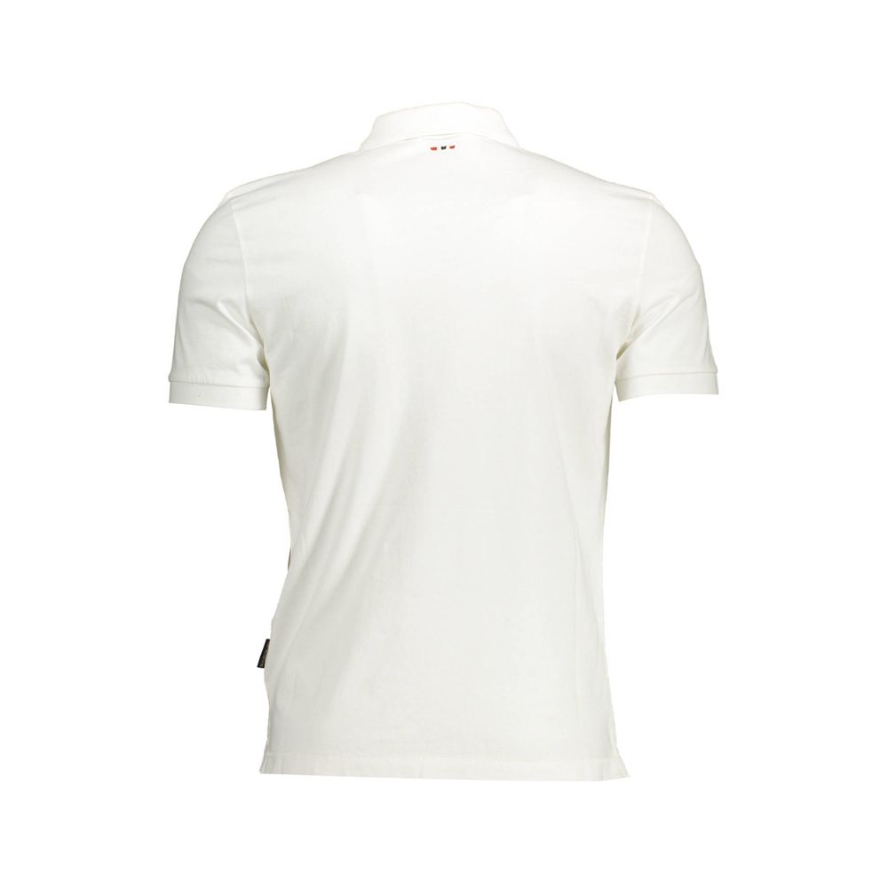 Napapijri Hvid Bomuld Herre Poloshirt