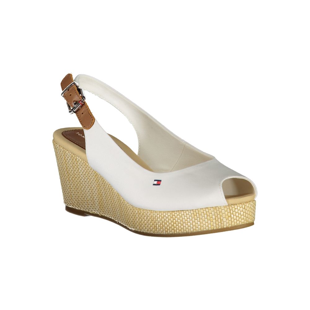 Tommy Hilfiger Hvide Bomulds Sandaler