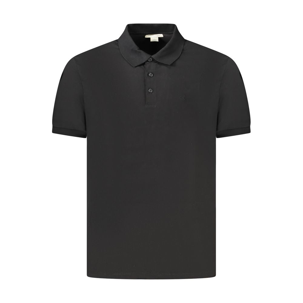 Calvin Klein sort bomuldspoloshirt til mænd