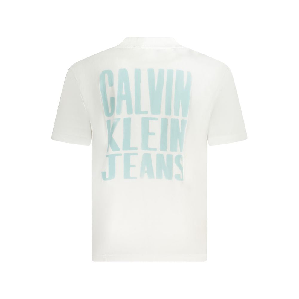 Calvin Klein Hvid Bomulds T-shirt