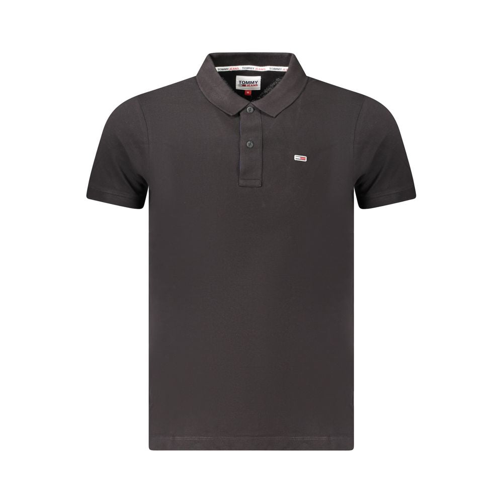 Tommy Hilfiger sort bomuldspoloshirt til mænd